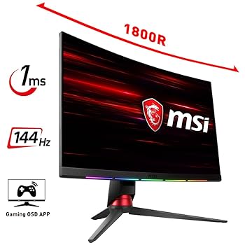 optix MPG27CQ ゲーミングモニター 湾曲ディスプレイ Amazon.co.jp: MSI Optix MPG27CQ 湾曲27インチ ゲーミング